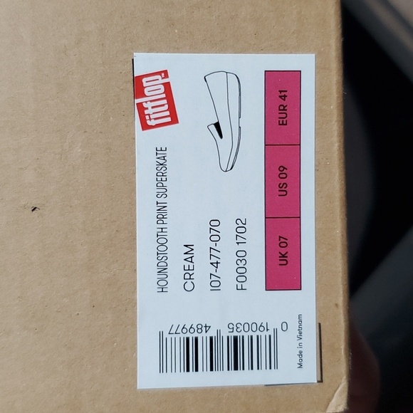 Fitflop cream houndstooth print superskate iob - Picture 6 of 8